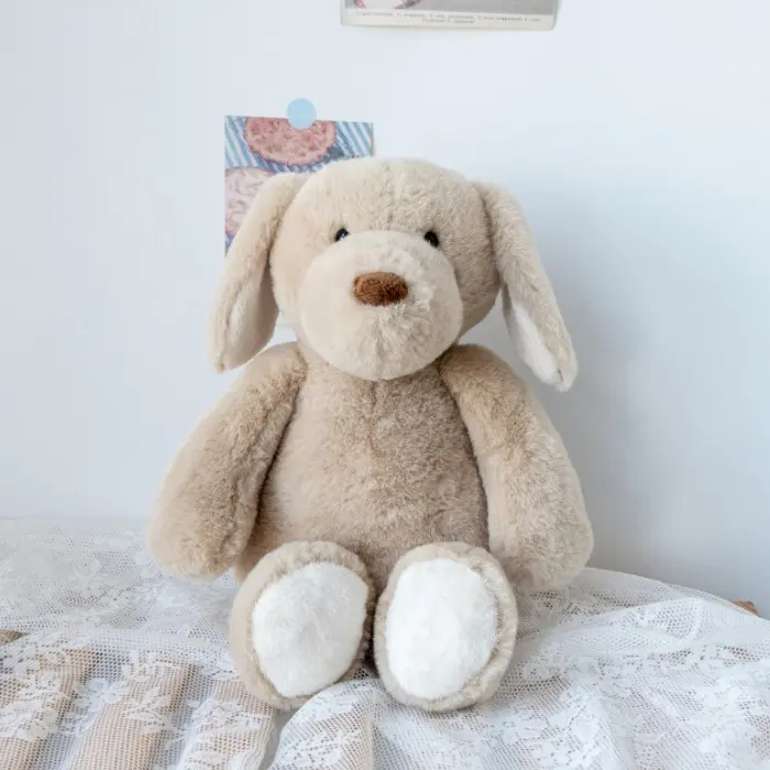 38cm Fluffy Dog Plush Toys Stuffed Animals Doll Baby Kids Children Boys Girls Birthday Gifts Home Room Decor