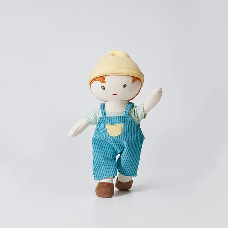 25cm Kawaii Plush Girl Boy Dolls with Clothes Soft Stuffed Dolls Lovely Plush Toys Girls Boys Toy Kids Birthday Gift