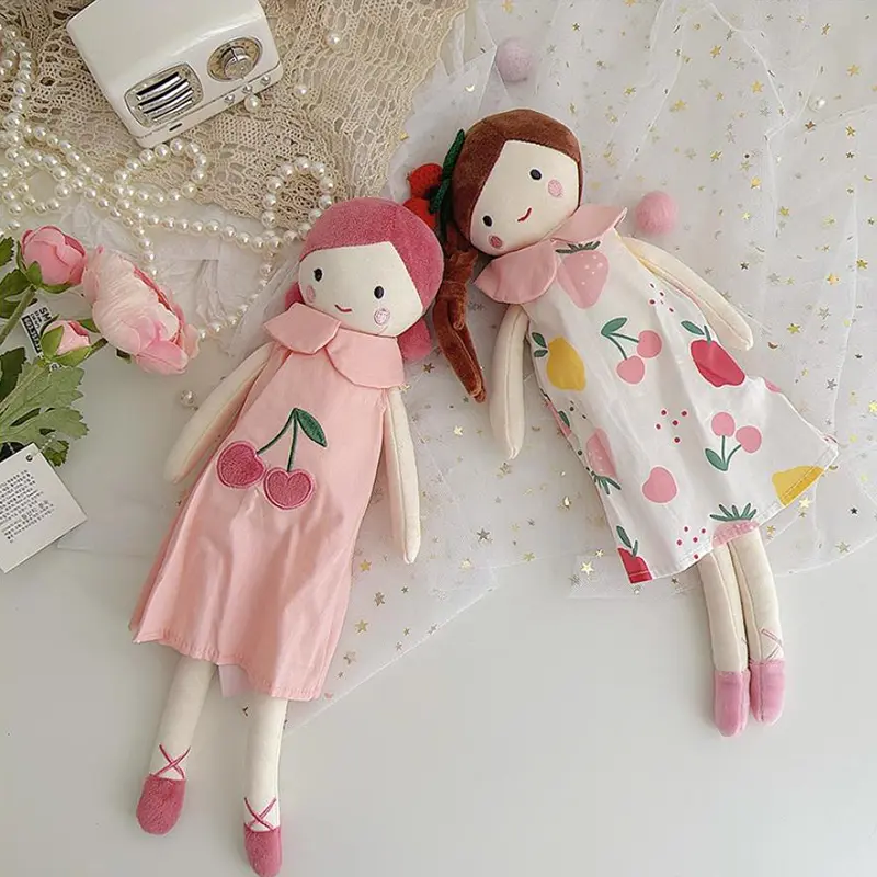 35cm Princess Doll with Crown Girl Plush Toy Cute Tutu Dress Cloth Dolls Children Room Decoration Kids Gifts