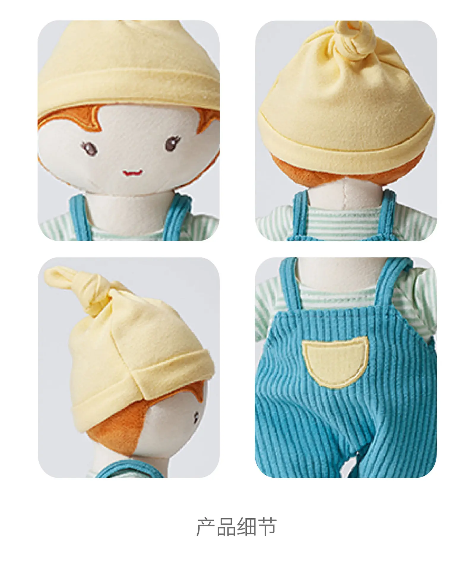 25cm Kawaii Plush Girl Boy Dolls with Clothes Soft Stuffed Dolls Lovely Plush Toys Girls Boys Toy Kids Birthday Gift