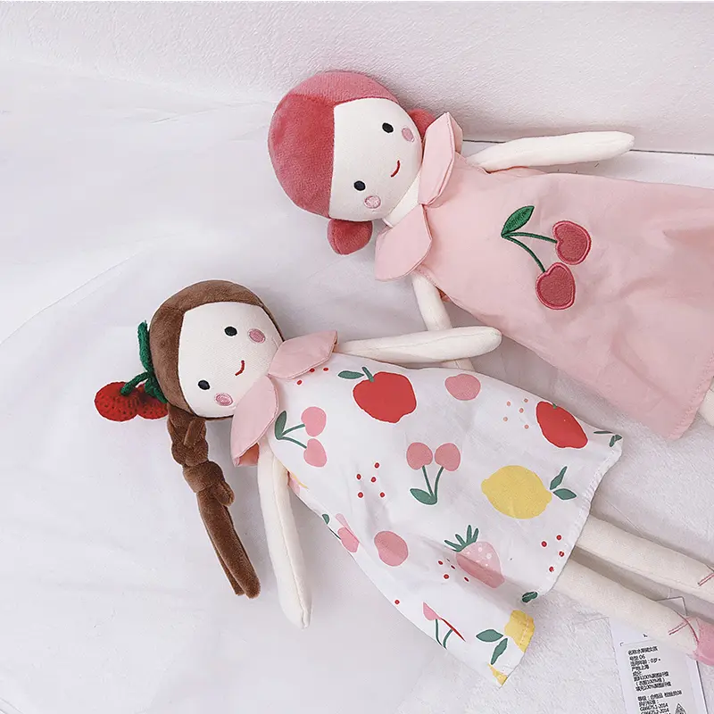 35cm Fairy Angela Dolls With Beautiful Fruit Dress For Girls Soft & Cuddly Plush Toys Baby Gift