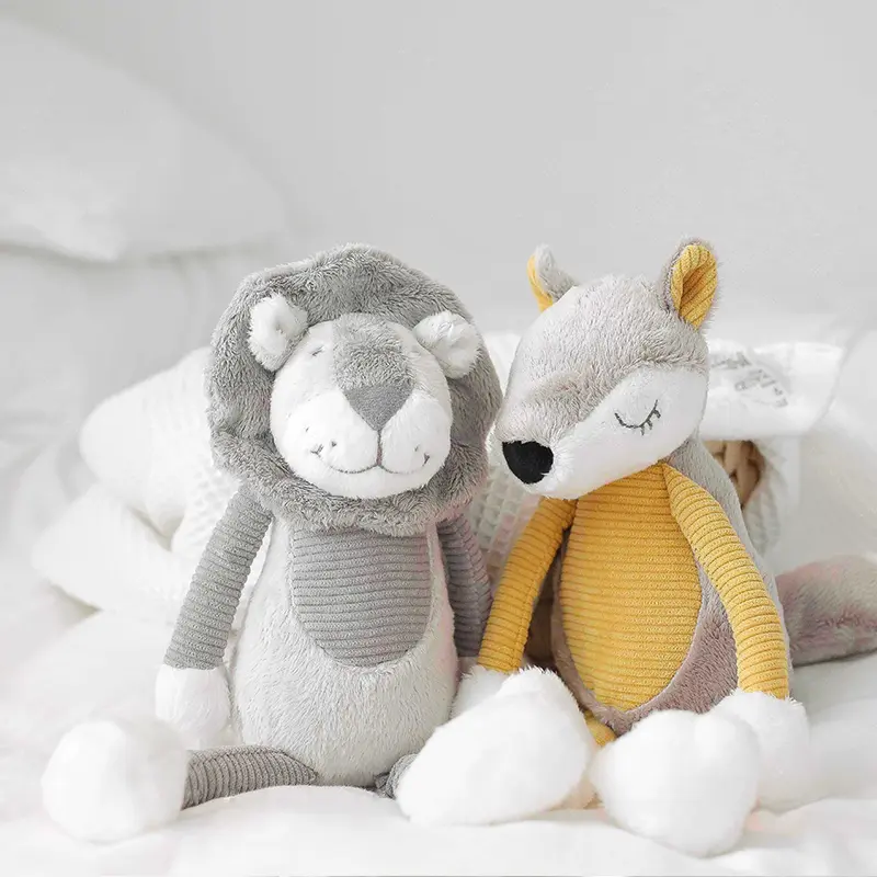 Long Leg Fox Lion Stuffed Plush Animals Toys Soft Dolls Children Gift Kawaii Baby Kids Birthday Gifts Toys
