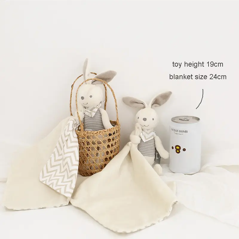 Newborn Baby Bunny Soothing Towel Comfort Plush Toy Infant Gift Soft Security Blanket Sleep Rabbit Doll Plush Toys