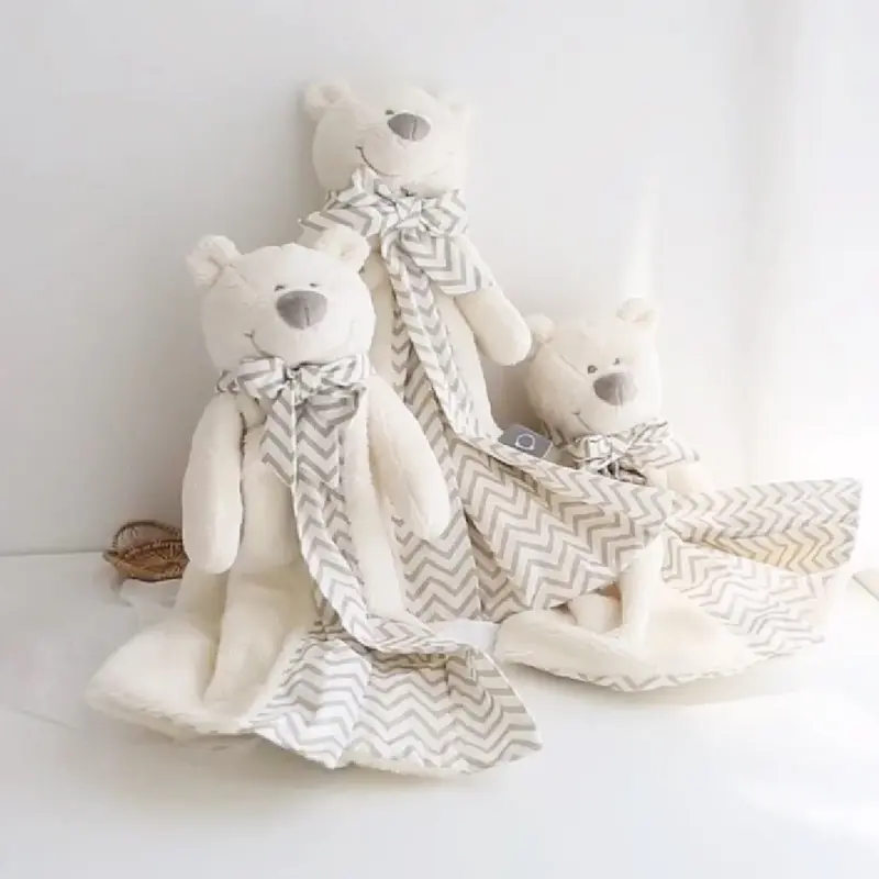 Baby Security Blanket Cartoon Bear Plush Toys Appease Towel Newborn Blankie Toy