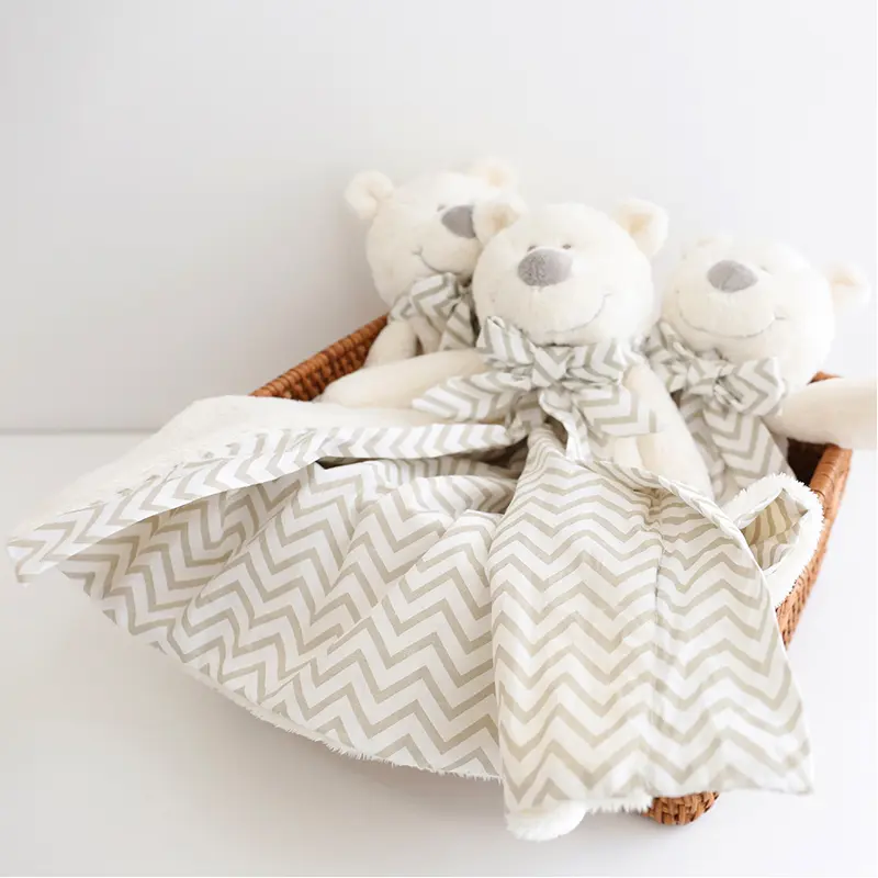 Baby Security Blanket Cartoon Bear Plush Toys Appease Towel Newborn Blankie Toy