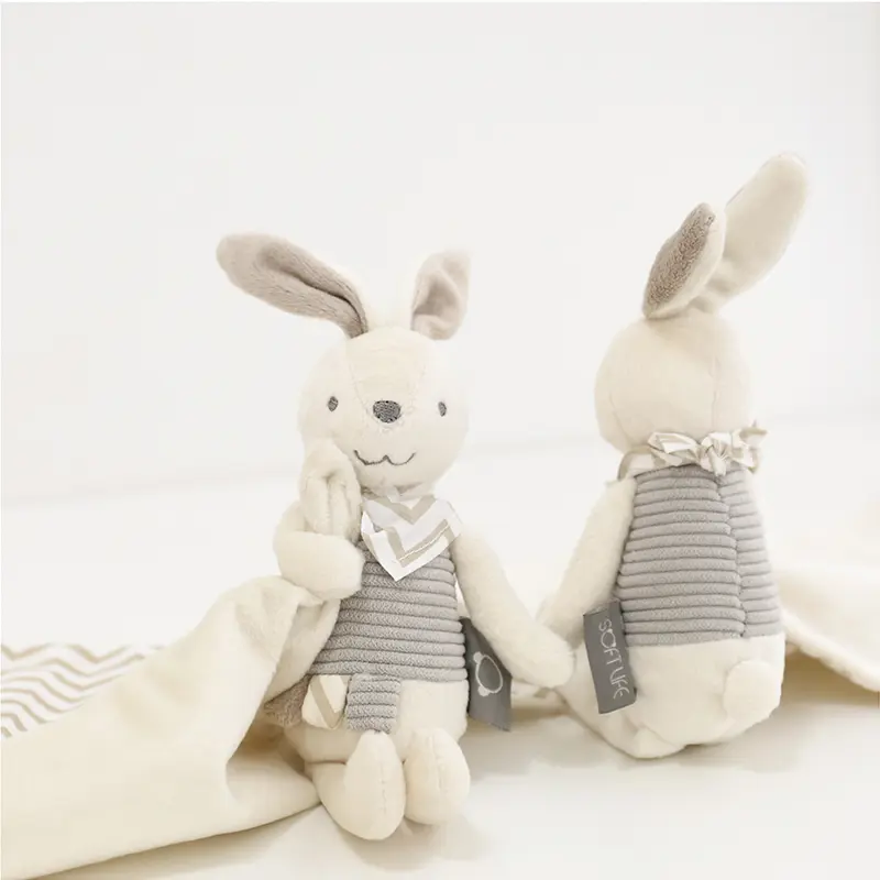 Newborn Baby Bunny Soothing Towel Comfort Plush Toy Infant Gift Soft Security Blanket Sleep Rabbit Doll Plush Toys