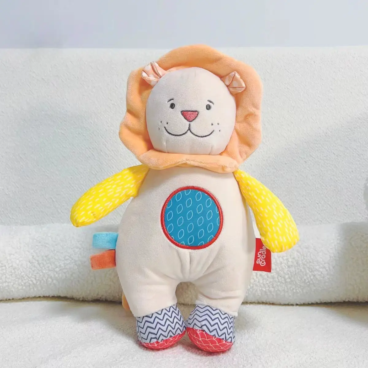 25cm Cartoon Lion Hippos Plush Toys Soft Stuffed Animals Infant Appease Doll Newborn Baby Sleeping Toy