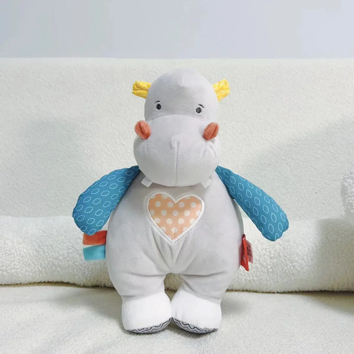 25cm Cartoon Lion Hippos Plush Toys Soft Stuffed Animals Infant Appease Doll Newborn Baby Sleeping Toy
