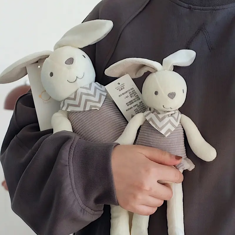 Baby Soothe Appease Toys Cute Stuffed Bunny Blanket Comforter Infant Shower Gift Newborn Toy