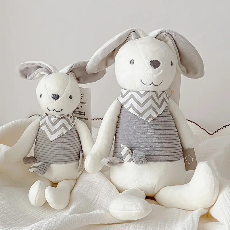 Baby Soothe Appease Toys Cute Stuffed Bunny Blanket Comforter Infant Shower Gift Newborn Toy
