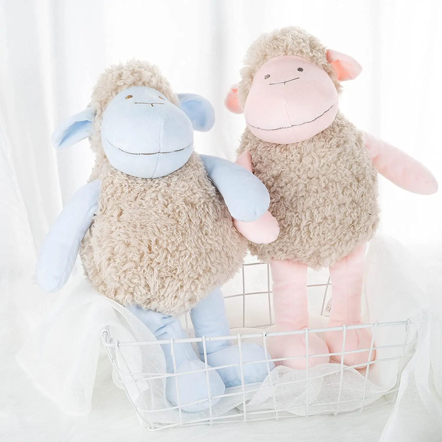 38cm Cute Fluffy Lamb Stuffed Animal - Cozy Sheep Plush Toy - Children Friend Gifts