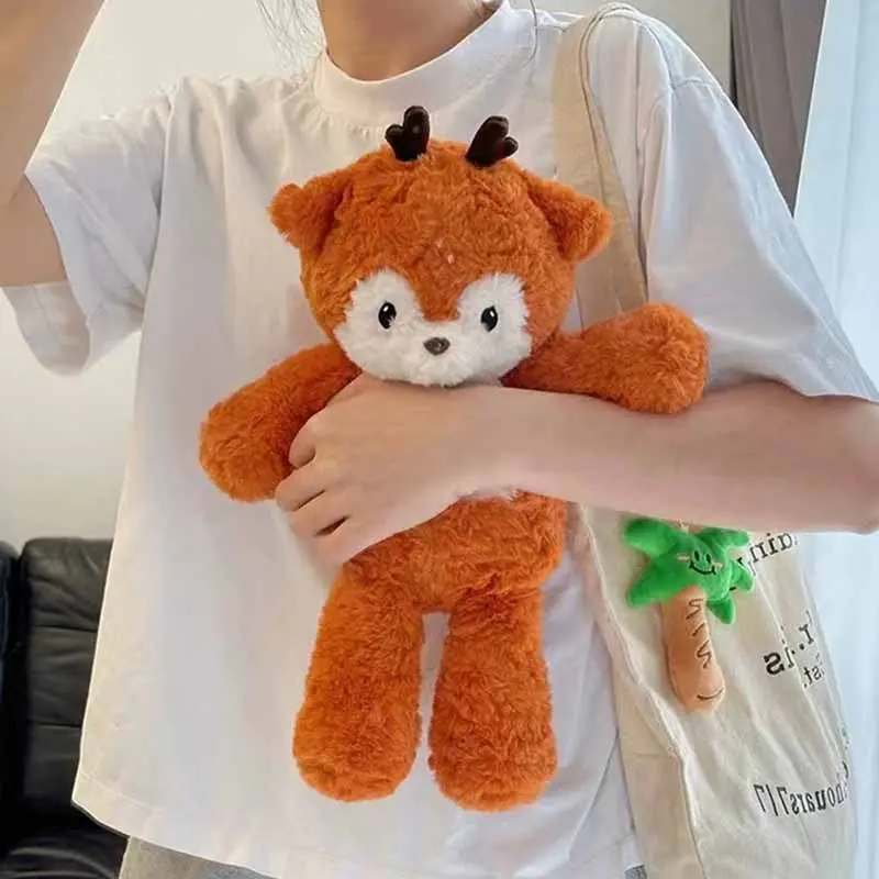 40cm Cartoon Deer Plush Toy Soft Animal Stuffed Doll Home Decor Kids Family Xmas Decoration Gift