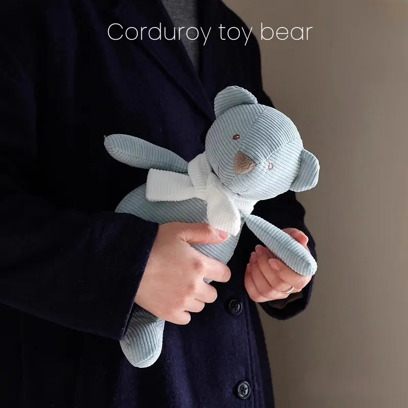 30cm Cute Cartoon Stuffed Bear Children Soothing Doll Soft Plush Toys Newborn Baby Comforter Sleeping Toy Room Decor Infant Gift