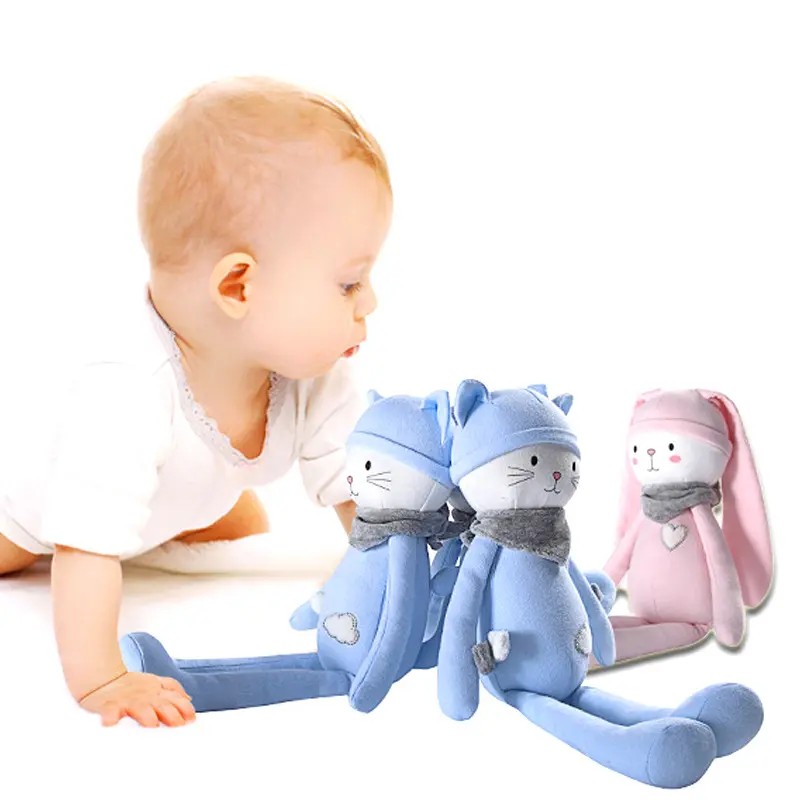 35cm Cute Cat Bunny Stuffed Animal Baby Kids Toys for Girls Boys Birthday Gift
