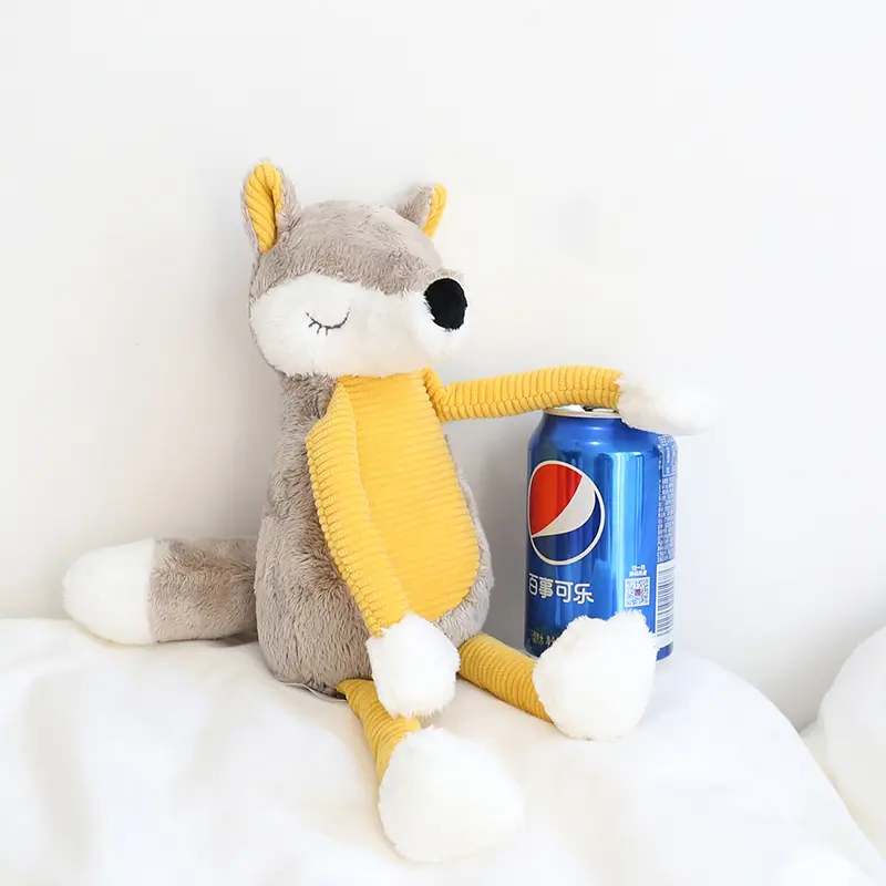 High Quality Soft Plush Baby Toys Stuffed  Fox &  Lion sleeping Dolls Baby Gifts