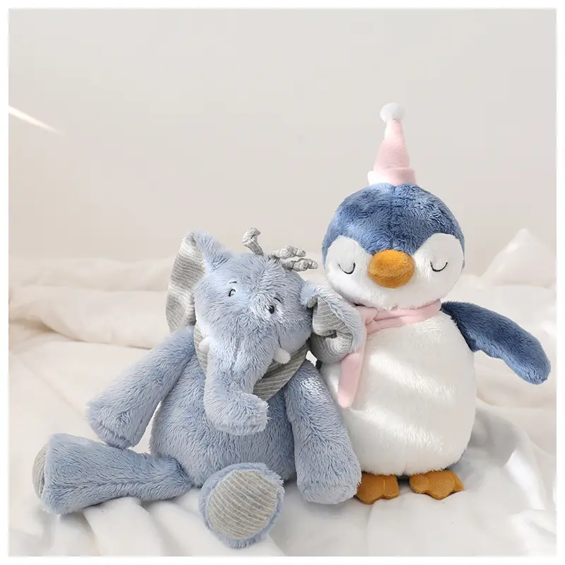 Baby Appease Toy Bunny Elephant Cute Teddy Bear Penguin Stuffed Animals Doll Toys for Children Friends Gifts