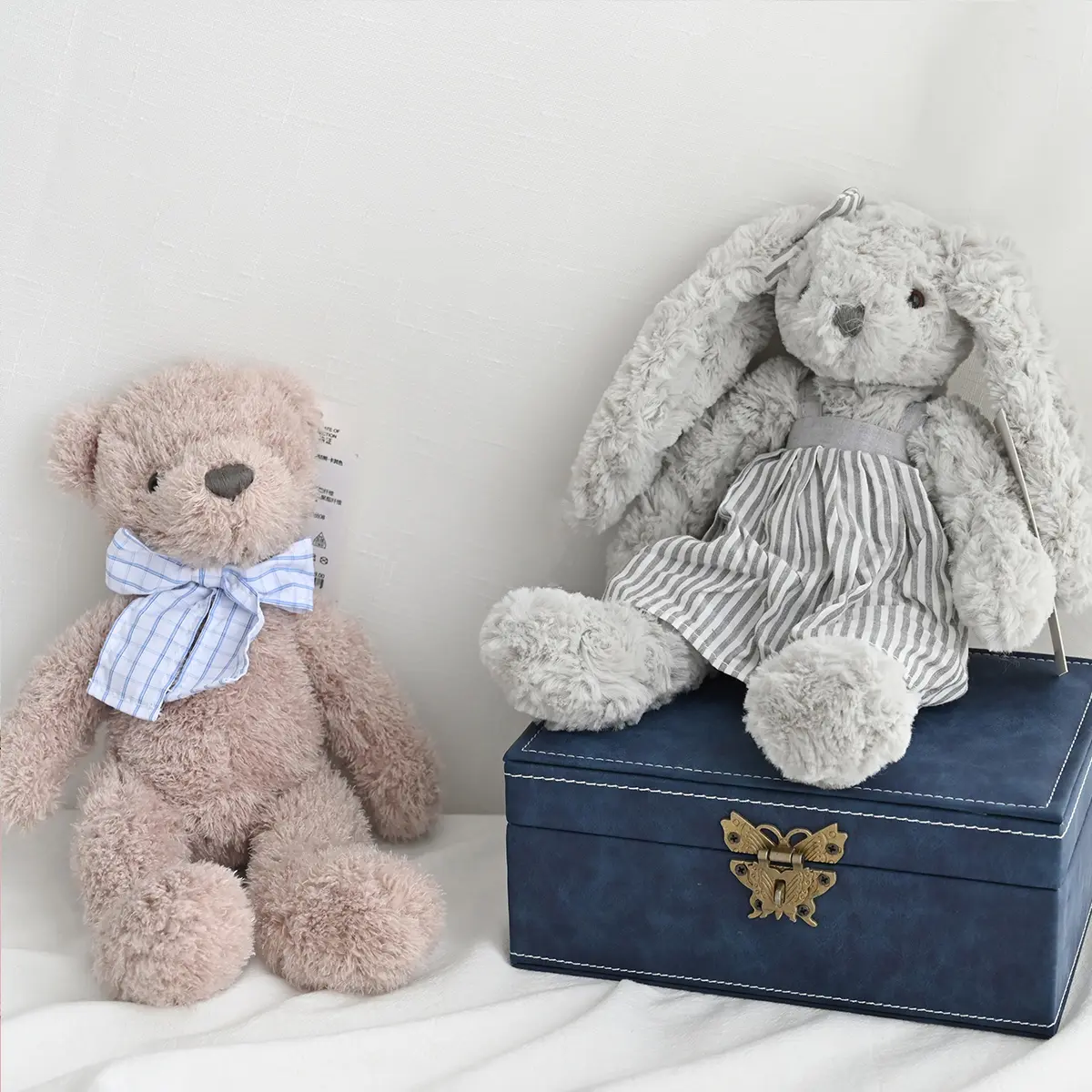 Soft Animal Toy Bunny Grey Elephant Cute Fox  Penguin Stuffed Doll Toys for Children Gifts