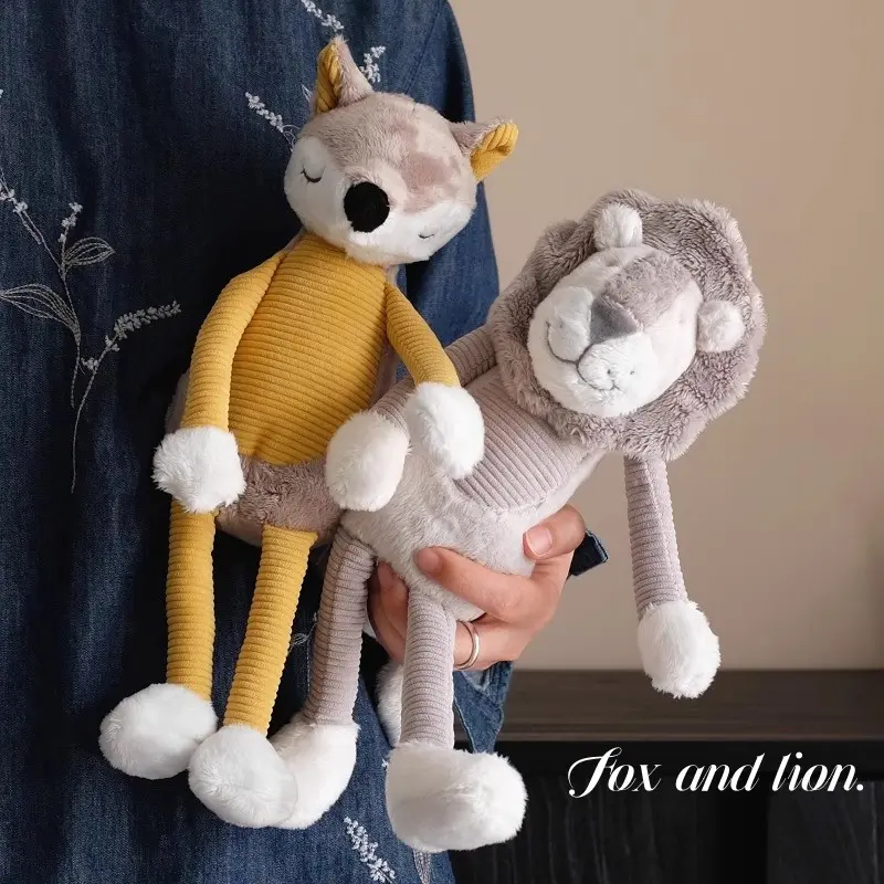 Cute Long-Leg Fox Lion Doll Party Event Gift Bed Dolls Pillow Sofa Plush Decoration Toys