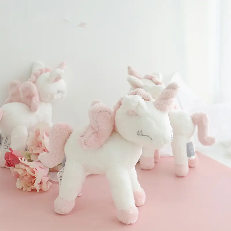 Kawaii Unicorn Plush Toys Soft Stuffed Cartoon Animal Dolls High Quality Gifts Sweet GIrl Nursey Room Decoration Home Accessorie