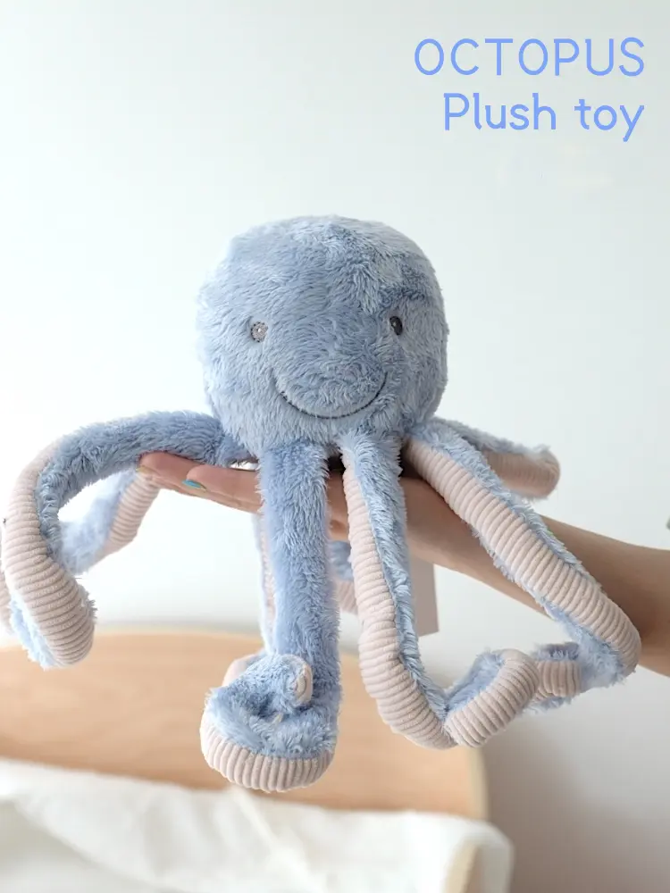 35cm Cute Octopus Plush Toy Stuffed Simulation Octopus Aniamls Cudding Doll Plushie Sea Animal Toy For Children Xmas Gift