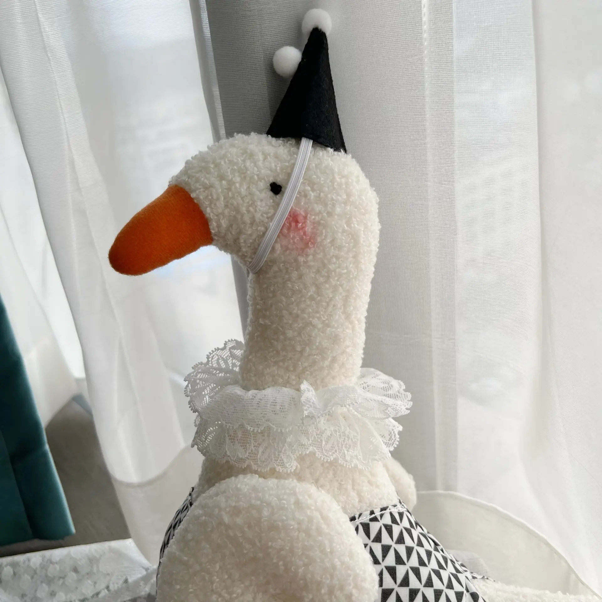 47cm Nordic Style Lovely Stuffed Animal Toy kawaii Goose Baby Appease Plush Home Room Decor Kids Baby Newborns Sleeping Toys