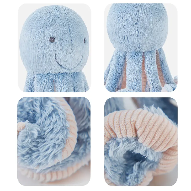 35cm Cute Octopus Plush Toy Stuffed Simulation Octopus Aniamls Cudding Doll Plushie Sea Animal Toy For Children Xmas Gift