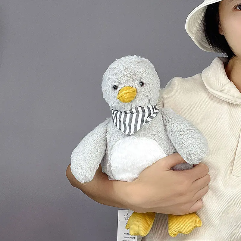 Cute Cartoon Hippos Duck Stuffed Animals Fluffy Plush Dolls Toy Soft Home Sofa Throw Pillow Birthday Celebrations Gifts