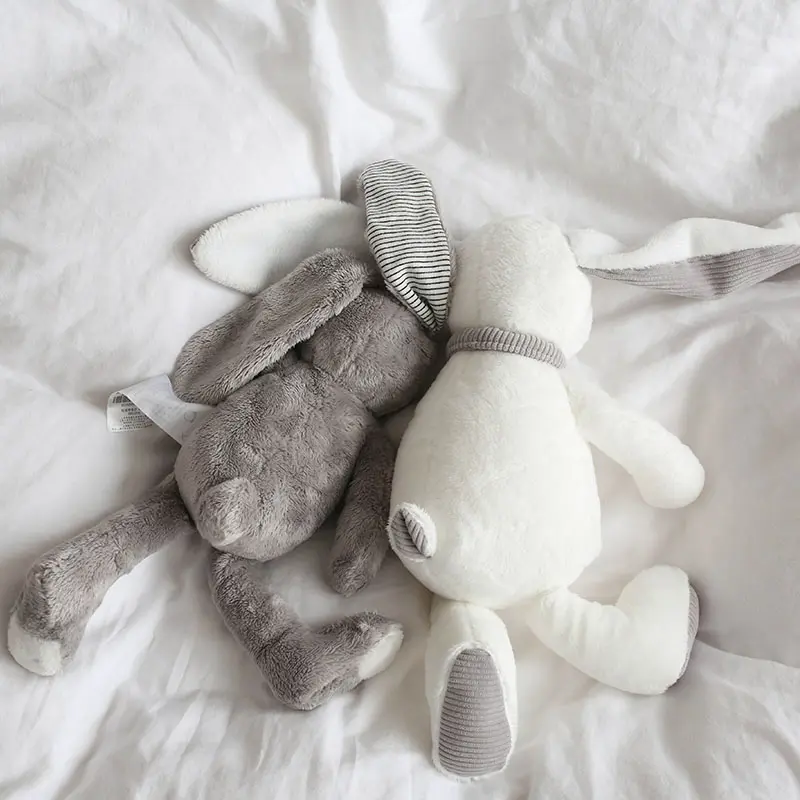 Long Ear Grey Rabbit Plush Toys White Bunny Stuffed &Plush Animal Baby Toys Doll Baby Accompany Sleep Toy Gifts For kids