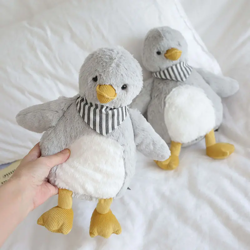 Cute Cartoon Hippos Duck Stuffed Animals Fluffy Plush Dolls Toy Soft Home Sofa Throw Pillow Birthday Celebrations Gifts