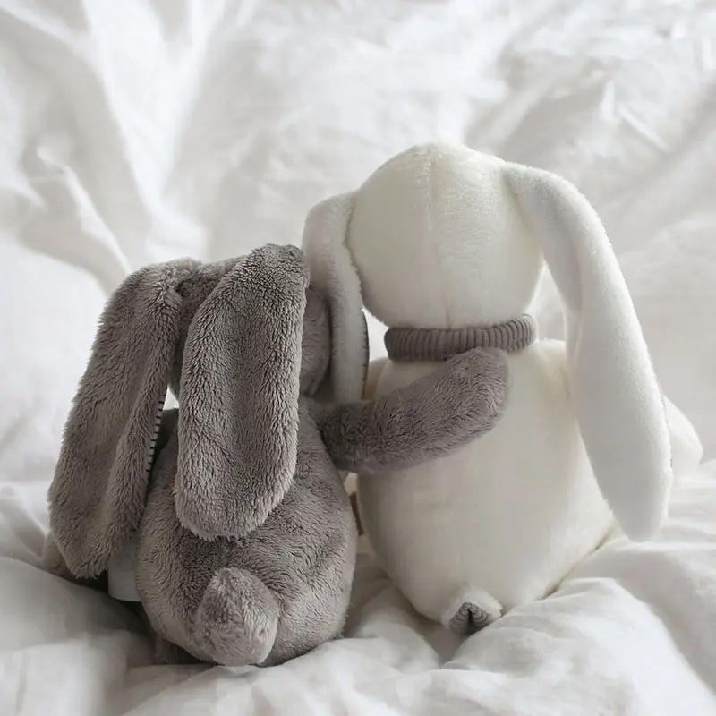 Long Ear Grey Rabbit Plush Toys White Bunny Stuffed &Plush Animal Baby Toys Doll Baby Accompany Sleep Toy Gifts For kids