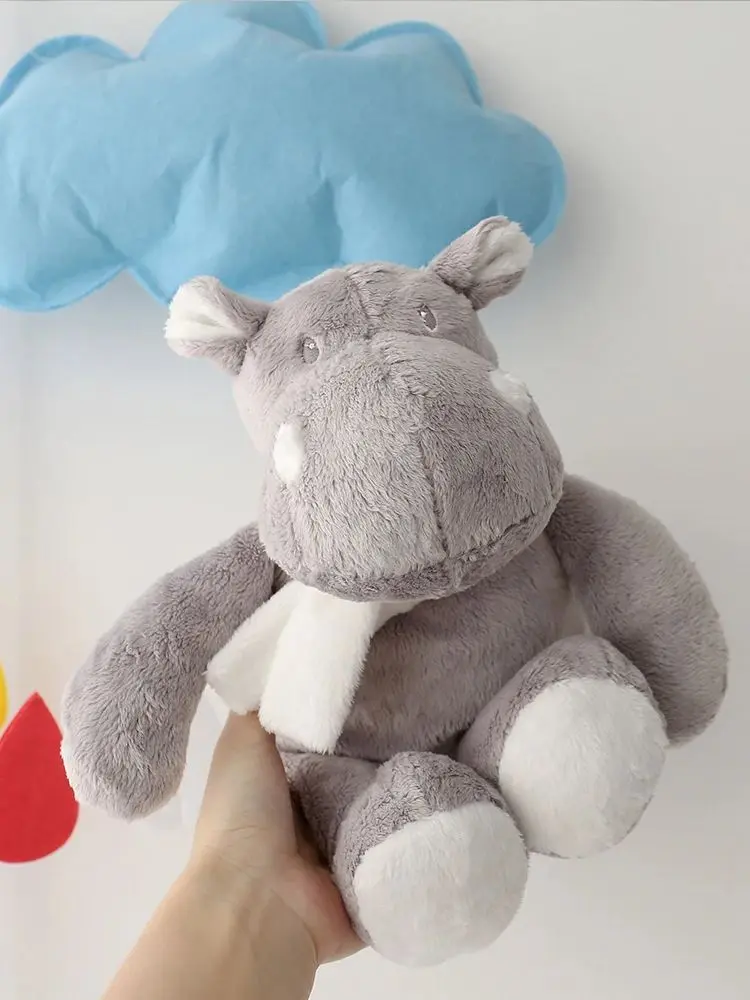 Cute Cartoon Hippos Duck Stuffed Animals Fluffy Plush Dolls Toy Soft Home Sofa Throw Pillow Birthday Celebrations Gifts
