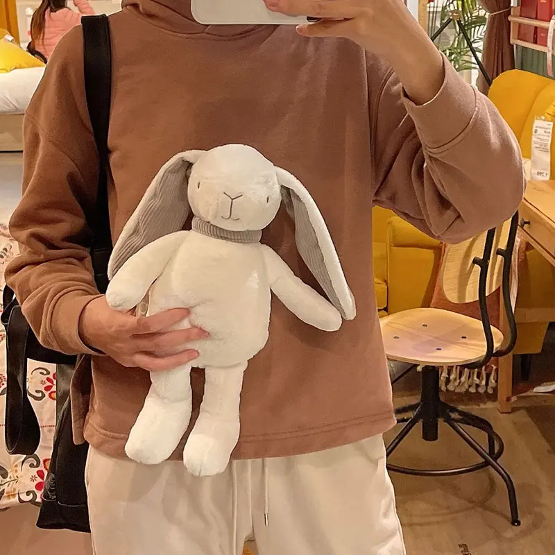 Long Ear Grey Rabbit Plush Toys White Bunny Stuffed &Plush Animal Baby Toys Doll Baby Accompany Sleep Toy Gifts For kids