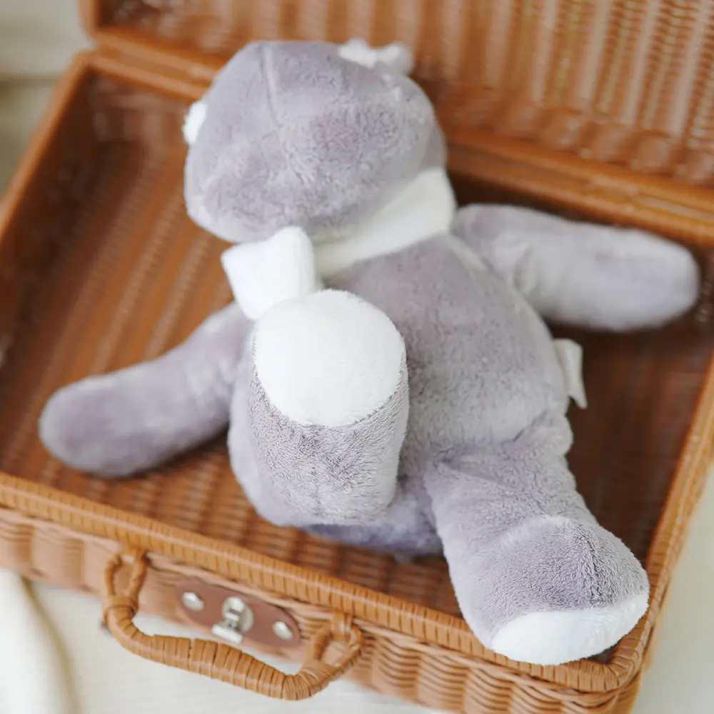 33cm Cute Fluffy Hippos Plush Doll Cartoon Stuffed Animals Soft Baby Accompany Sleeping Pillow Children Birthday Gift