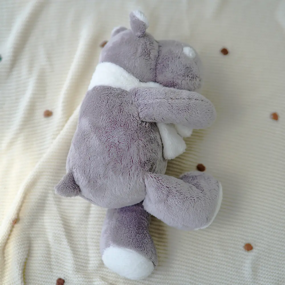 33cm Cute Fluffy Hippos Plush Doll Cartoon Stuffed Animals Soft Baby Accompany Sleeping Pillow Children Birthday Gift