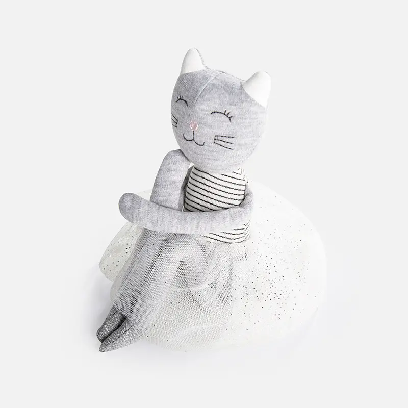 35cm Stuffed Animal Cat Dolls With Skirt Home Decoration Plush Toys for Children Room Decor Girl's Gifts