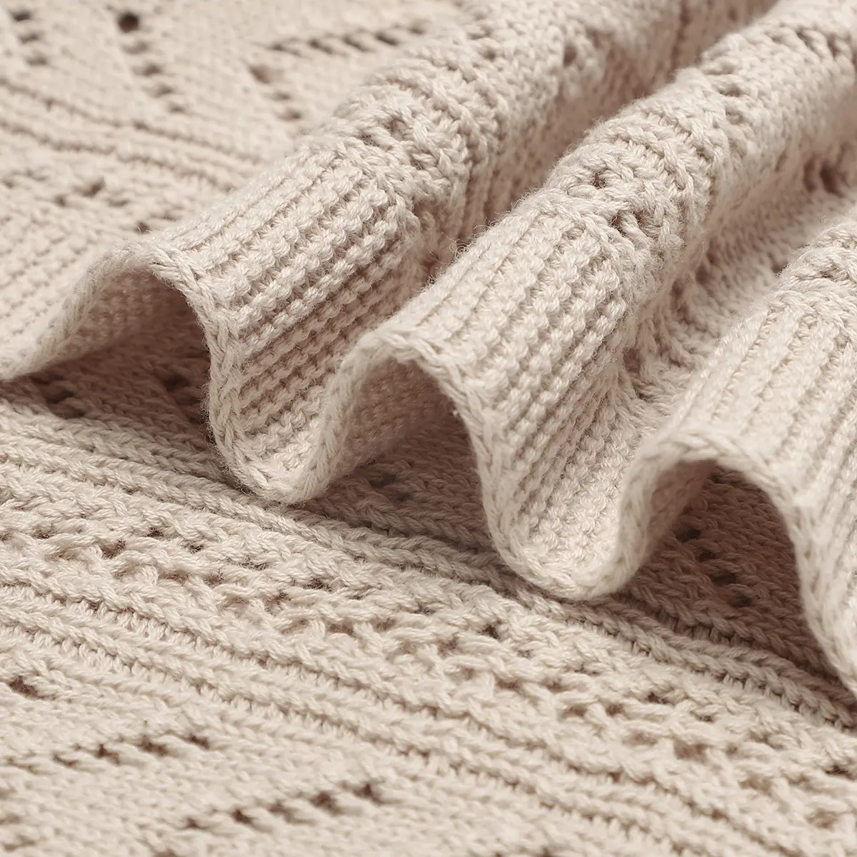 Baby Blankets Super Soft Cotton Knitted Newborn Boys Girls Lightweight Monthly Swaddle Wrap Quilts 90*70cm Toddler Infant Covers