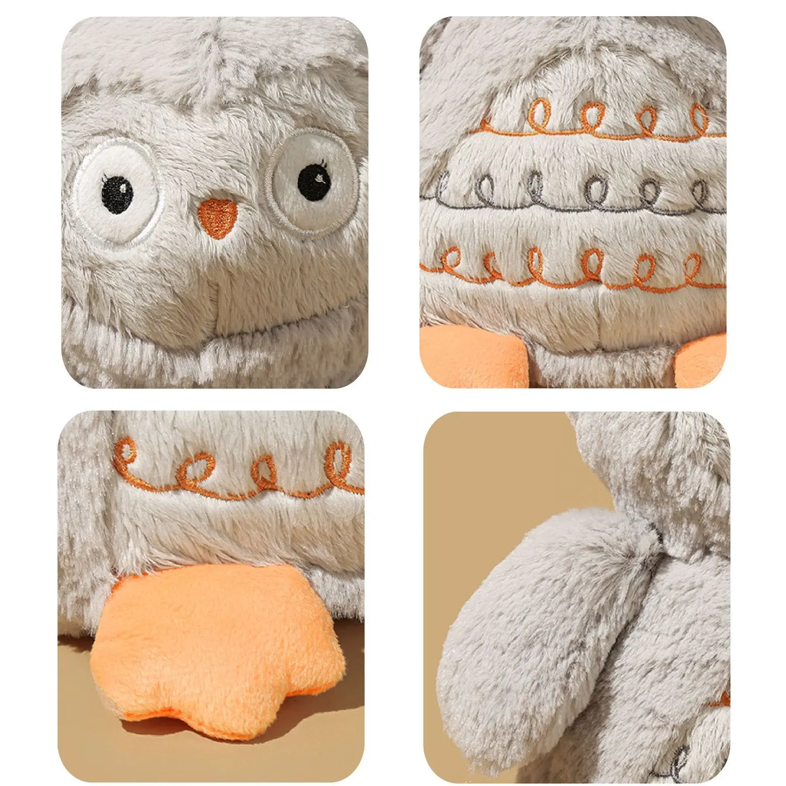 26cm Cute Owl Plush Toys Kawaii Cartoon Nighthawk Doll Soft Simulation Stuffed Eagle Animal Sleep Pillow Xmas Gift for Kids