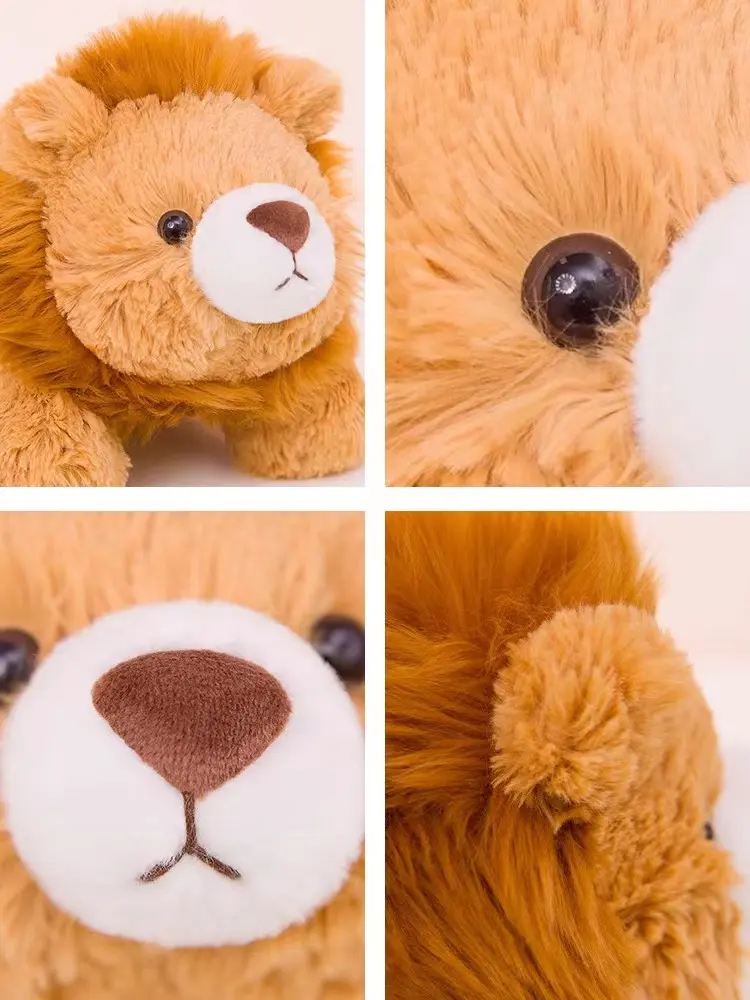 37/48cm Cute Soft Lion Elephant Pillow Plush Toys Stuffed Animals Pillow Bed Sleep Pillows Home Decor Gift Doll for Kids Friends
