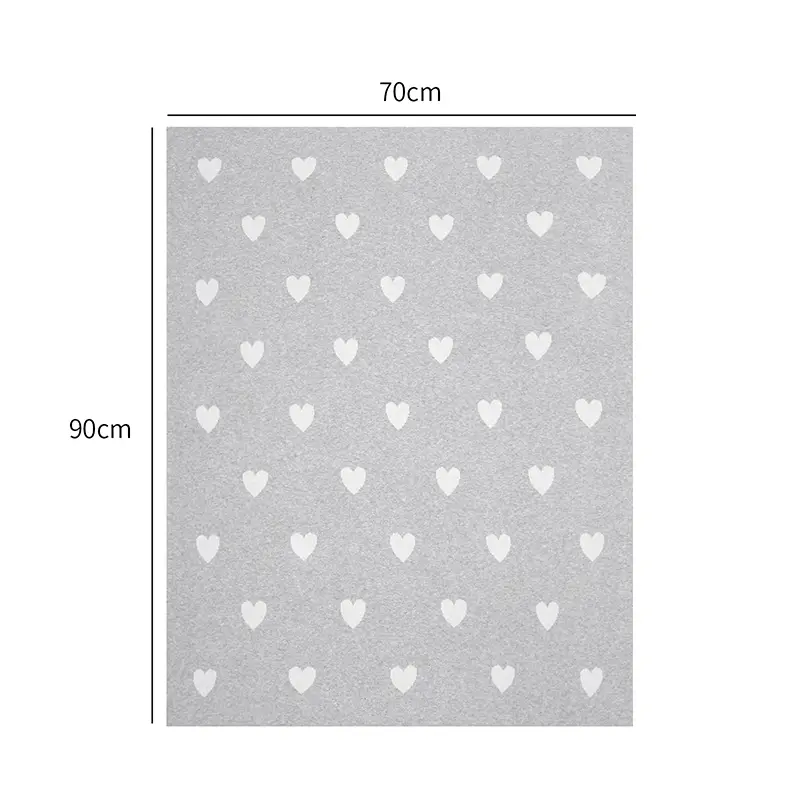 Sweet Hear Knitted Baby Blankets Soft Cotton Newborn Infant Bebes Stroller Swaddle Blanket Sofa Bed Sleeping Covers
