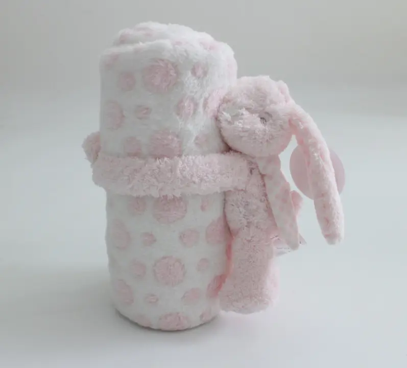6 Styles Lovely Baby Blanket With Stuffed Animal Set  Newborn Baby Gift Set