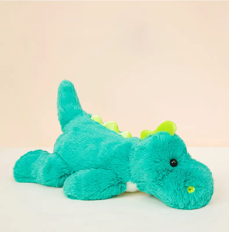 37/48cm Green Dinosaur Plush Doll Room Decor Stuffed Animal Cushion Soft Dragon Cuddle Toy Kawaii Pillow Children Gifts