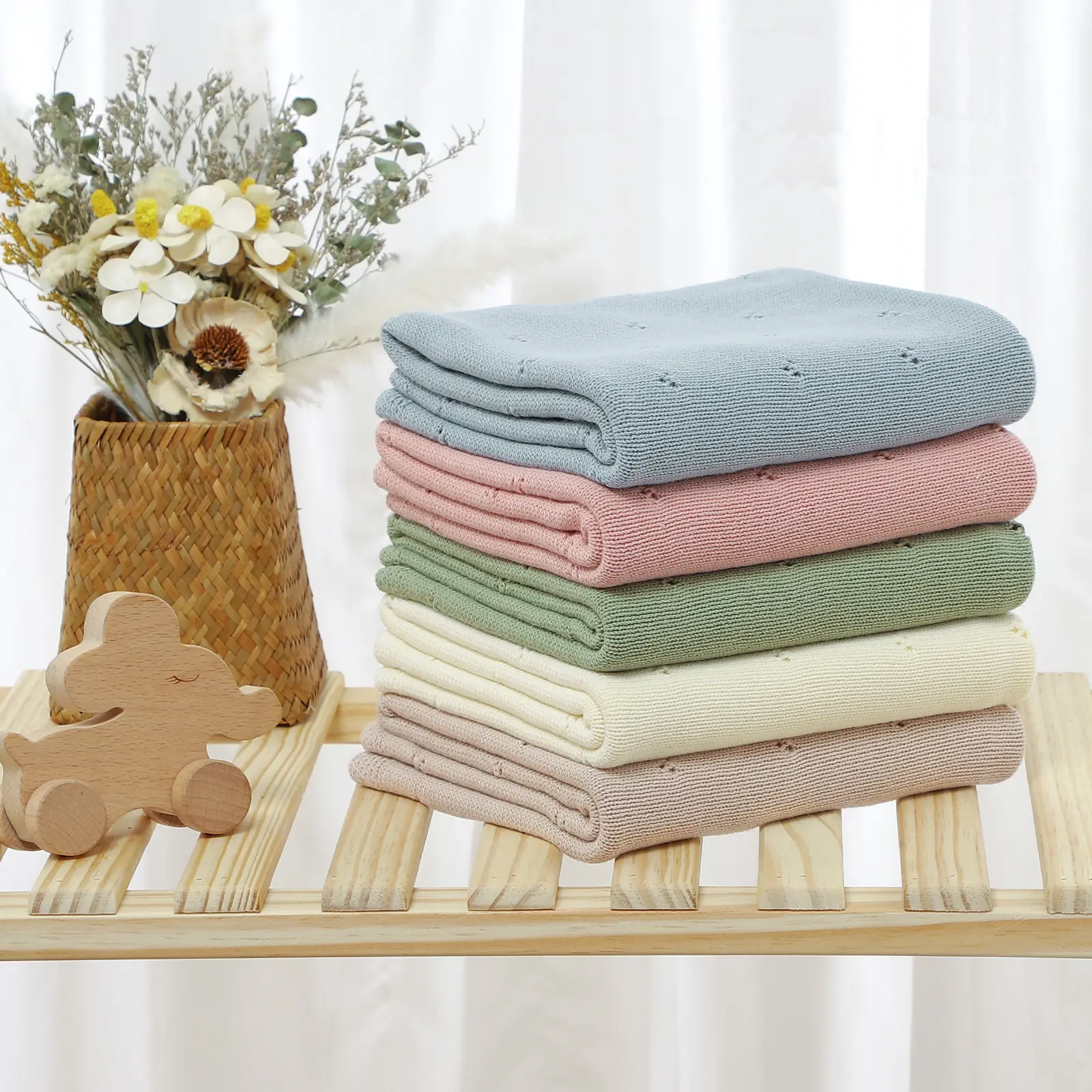 Multi-use Newborn Baby Blankets Soft Cotton Infant Babies Knit Sleep Quilts Covers for Stroller 90*70cm Kids Throwing Mats