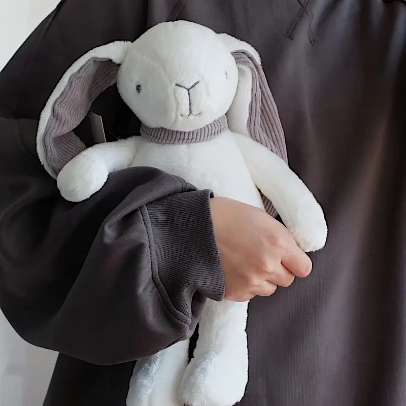 36cm Cute White Bunny Soft Plush Toys Long Ear Rabbit Stuffed Baby Children Kids Gift Animals Doll