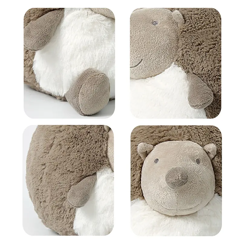 22cm Fluffy Hair Super Soft Stuffed Hedgehog Plush Toys Room Bed Decor Cushion for Kids Children