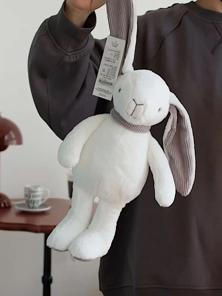 36cm Cute White Bunny Soft Plush Toys Long Ear Rabbit Stuffed Baby Children Kids Gift Animals Doll