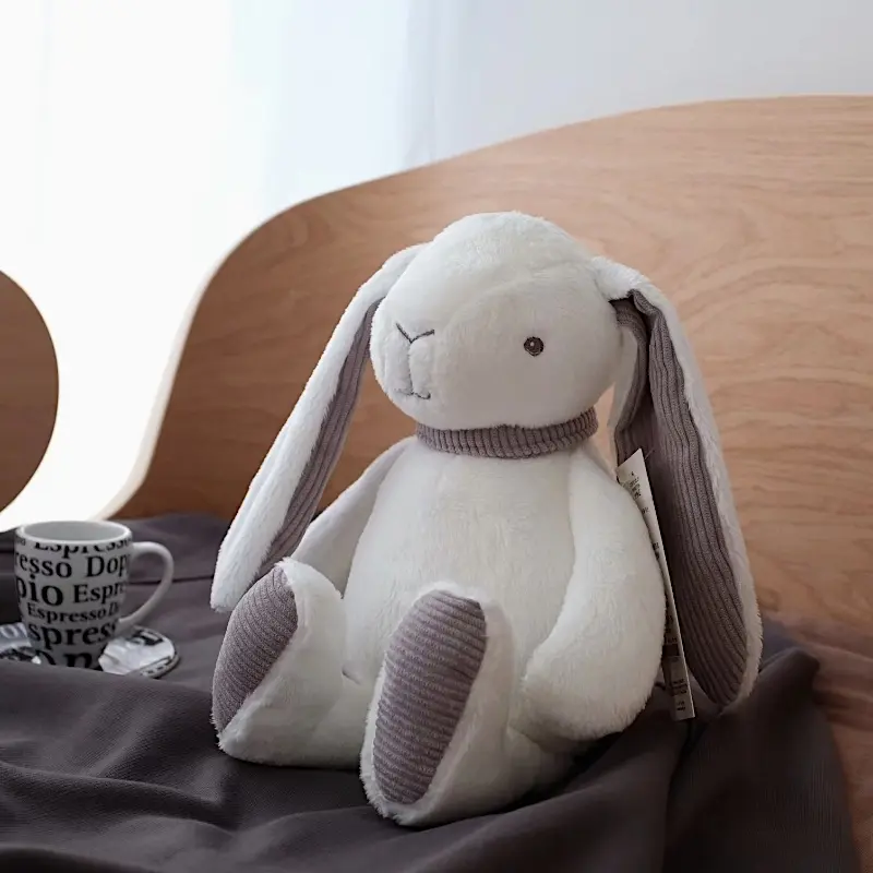 36cm Cute White Bunny Soft Plush Toys Long Ear Rabbit Stuffed Baby Children Kids Gift Animals Doll