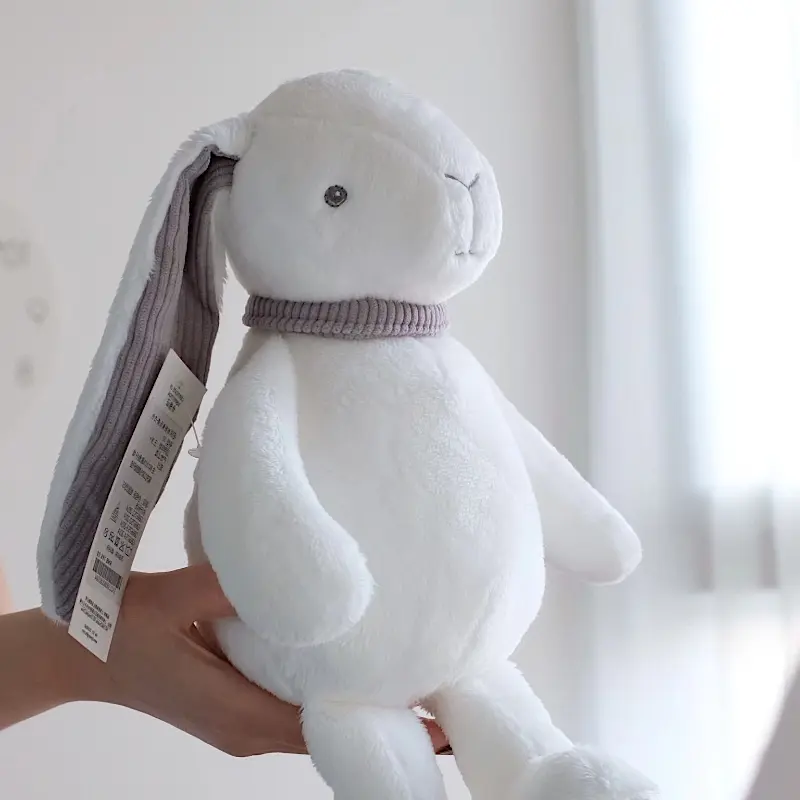36cm Cute White Bunny Soft Plush Toys Long Ear Rabbit Stuffed Baby Children Kids Gift Animals Doll