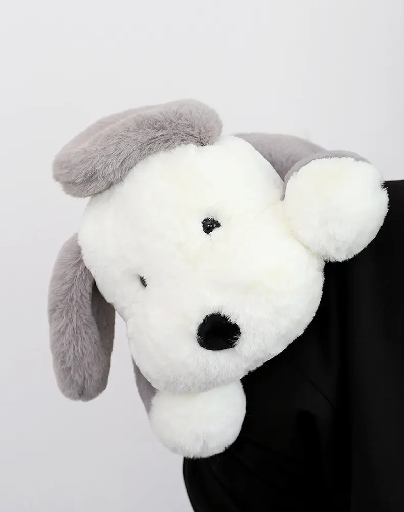 50cm Lying Dog Plush Toys Soft Puppy Stuffed Animal Pillow Doll Home Room Decoration Baby Infant Sleeping Pillow Accompany Gift