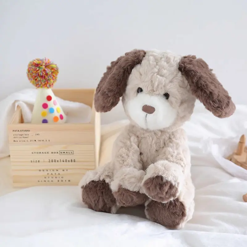 25cm Funny Little Fluffy Dog Plush Toy Cute Plush Filling Puppy Doll Sleeping Embrace Pillow Birthday Gift For Children