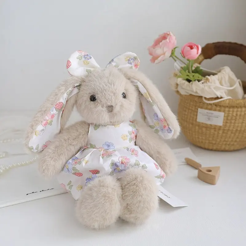 35CM Stuffed Easter Bunny With Skirt Soft Cute Rabbit Plushies Stuffed Animals Kids Girls Plush Toy Children Birthday Gift
